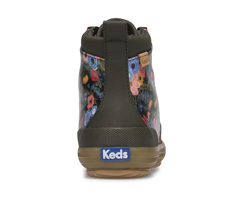 Basket Keds Femme Vert - Rifle Paper Co. Scout Water-Resistant Boot Garden Party - 341-OXDAHB